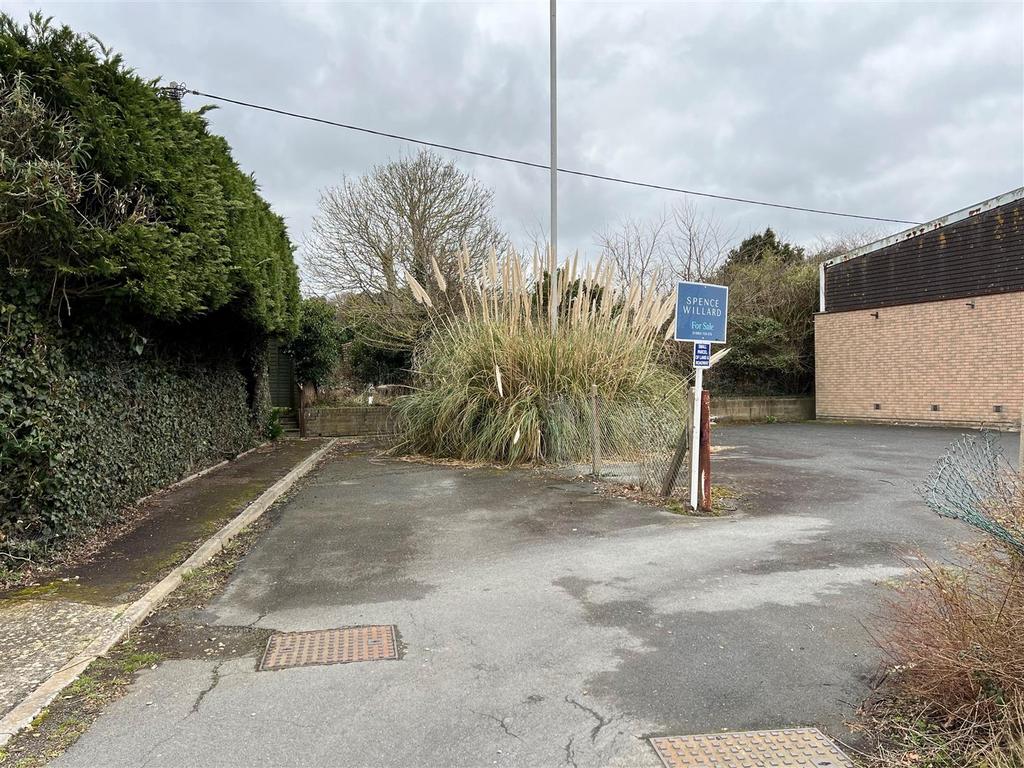 Land showing adjoining telephone exchange entrance