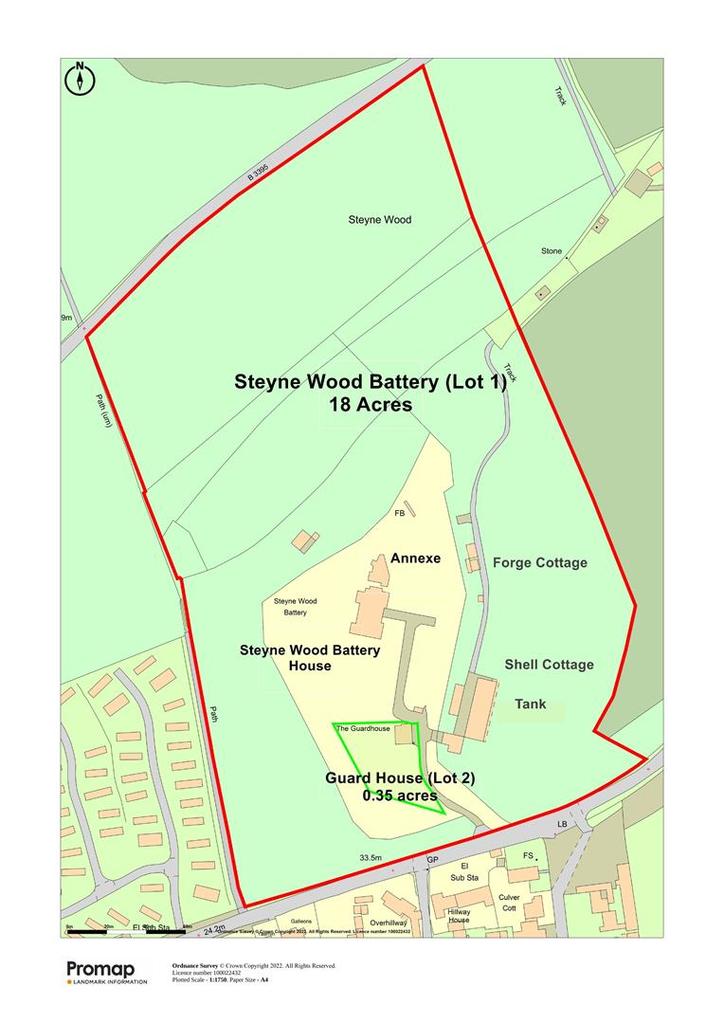 Steyne Wood Battery - Site Plan