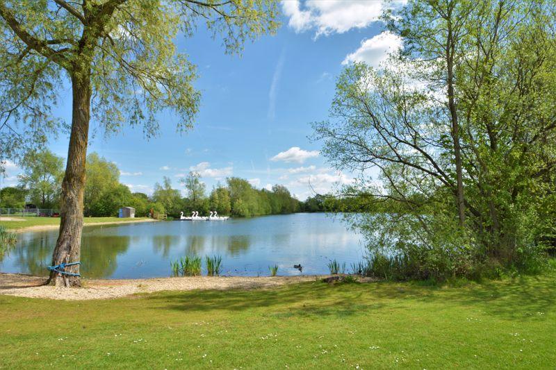 Lake for pedalos...