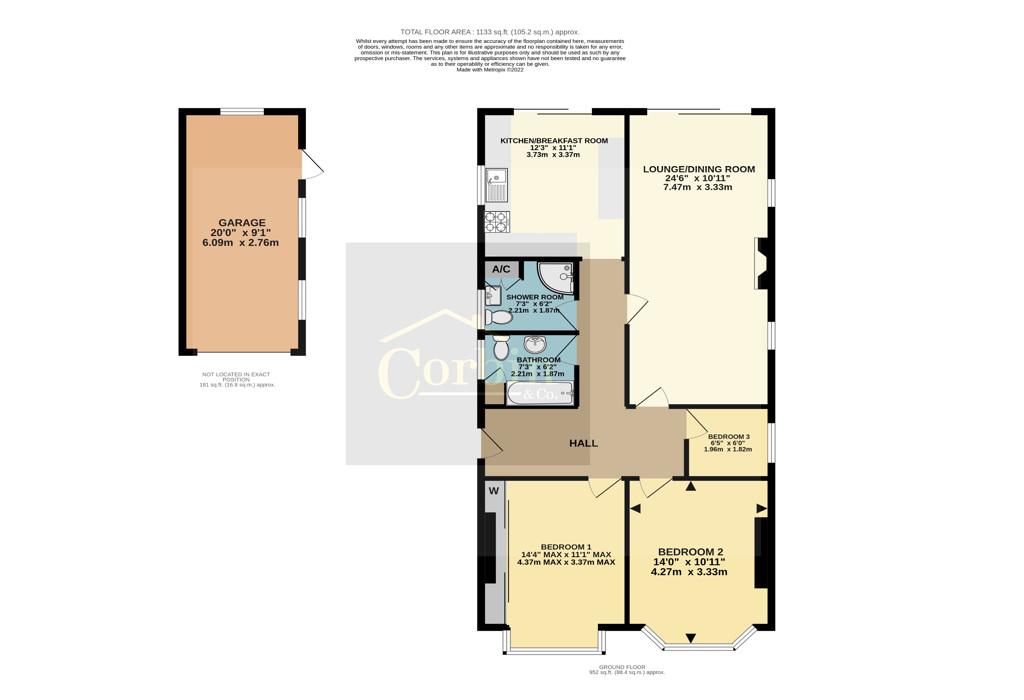 Redhill Drive, Bournemouth, Dorset 2 bed detached bungalow for sale £
