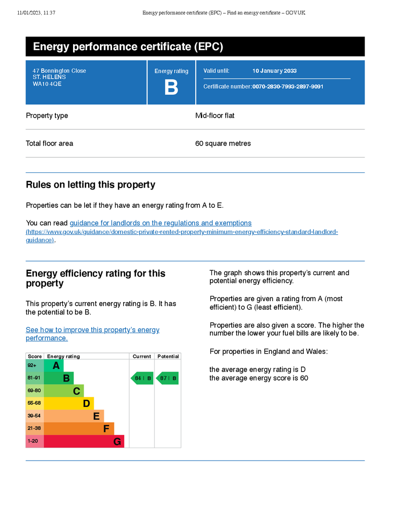 EPC Certificate