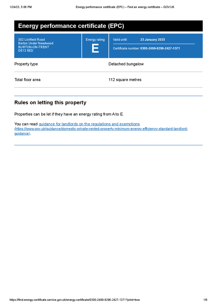 EPC (Contains public sector information licensed under the Open Government Licence v3.0.)