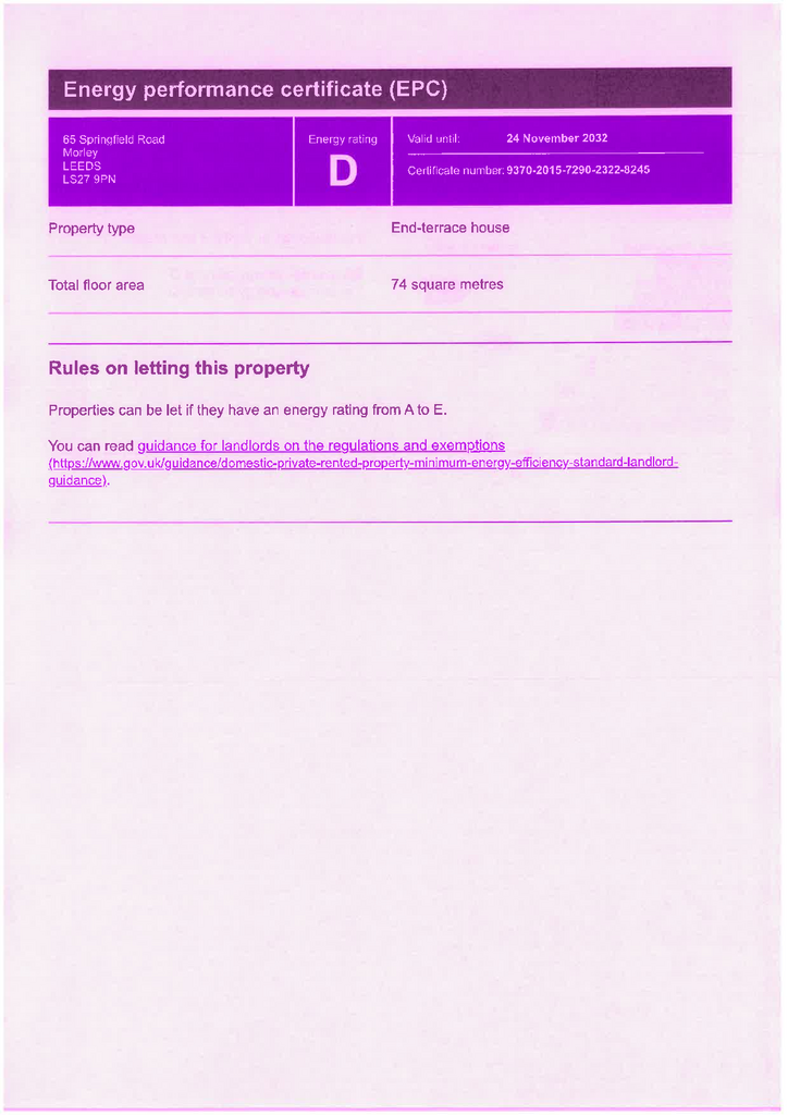 EPC Certificate