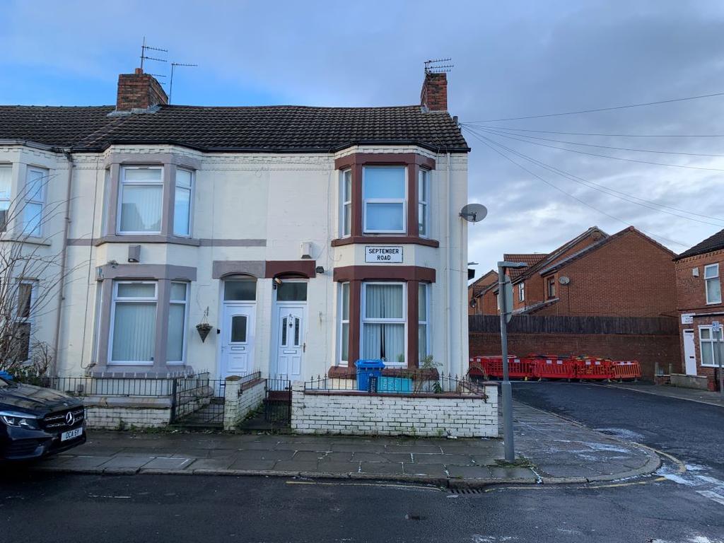 87 September Road, Liverpool... 4 bed end of terrace house - £19,000