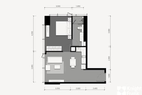 1 bedroom block of apartments, Silom, Tait 12, 49.5 sq.m