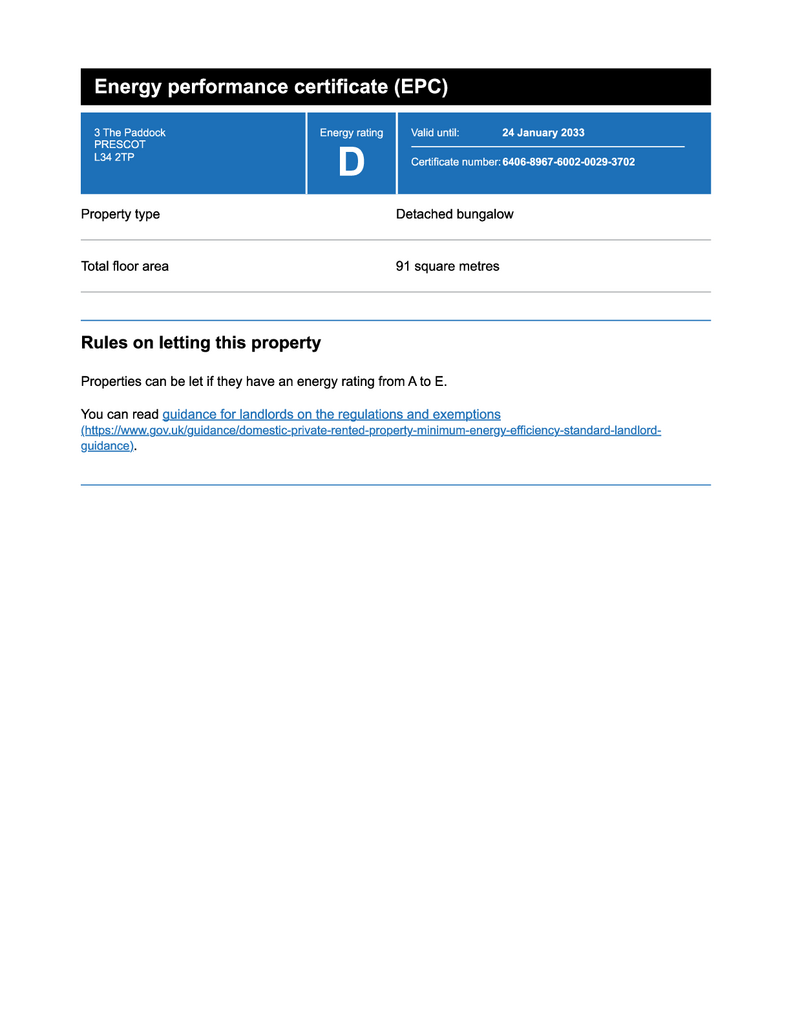 EPC Certificate