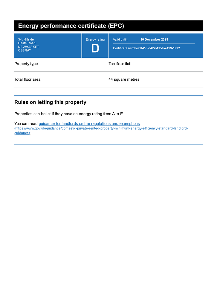 Energy performance certificate (EPC) – Find an ene