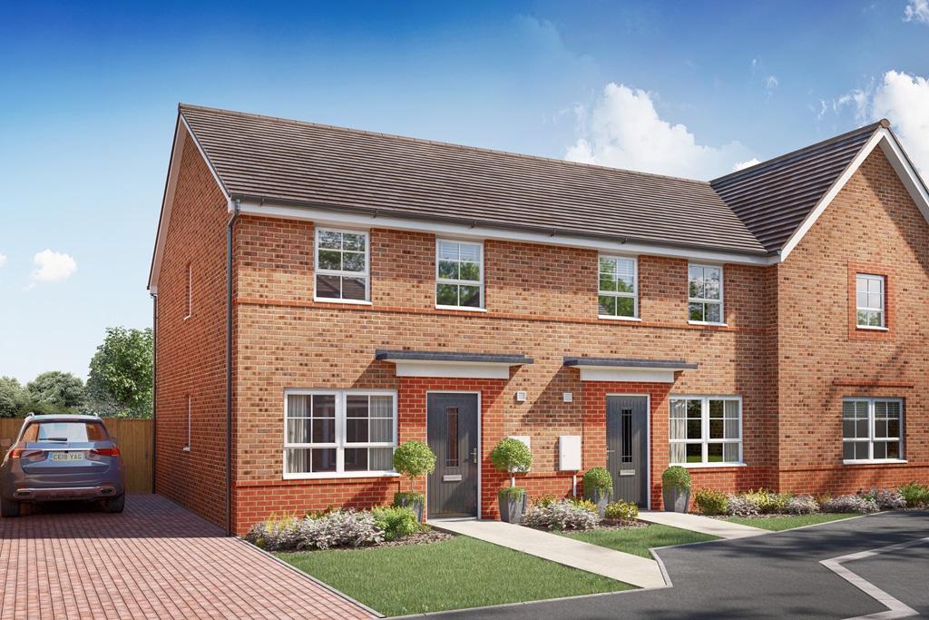 Outside view of the 3 bed Maidstone Plots 47 48