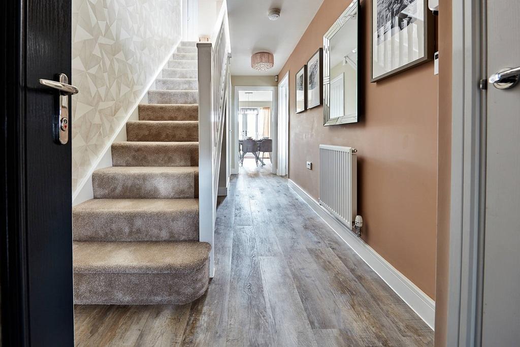 Entrance hallway with under stairs storage