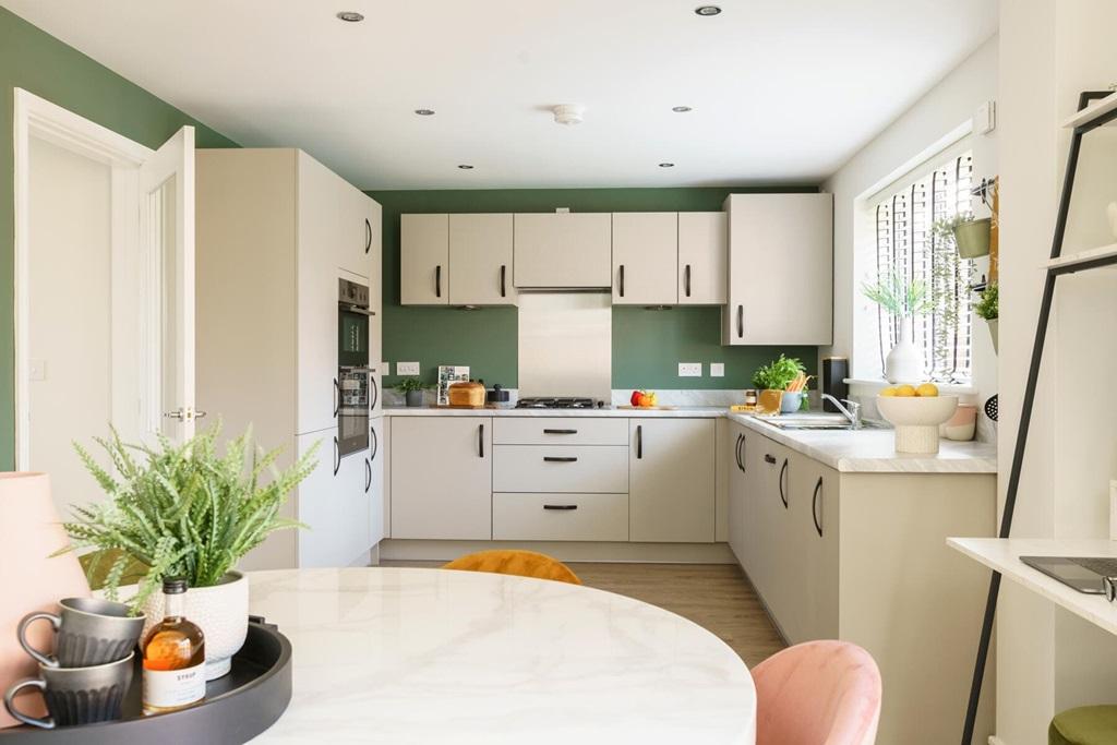 The large open plan kitchen diner is a...