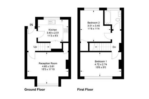 2 bedroom duplex for sale, Greenside Road, Croydon