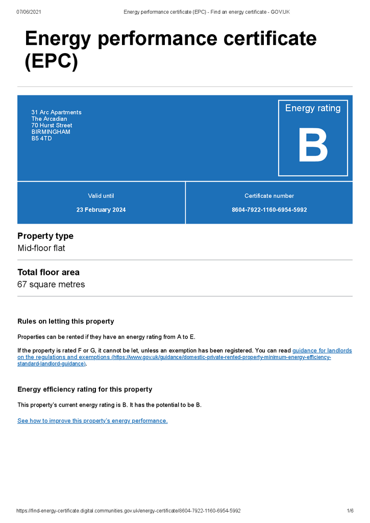 EPC Certificate