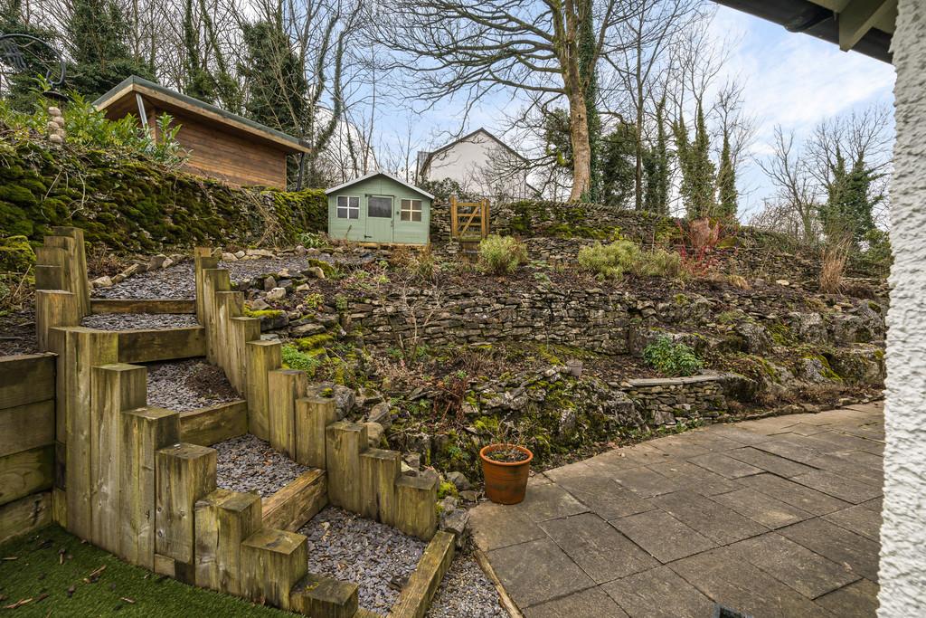 Steps to upper level of garden
