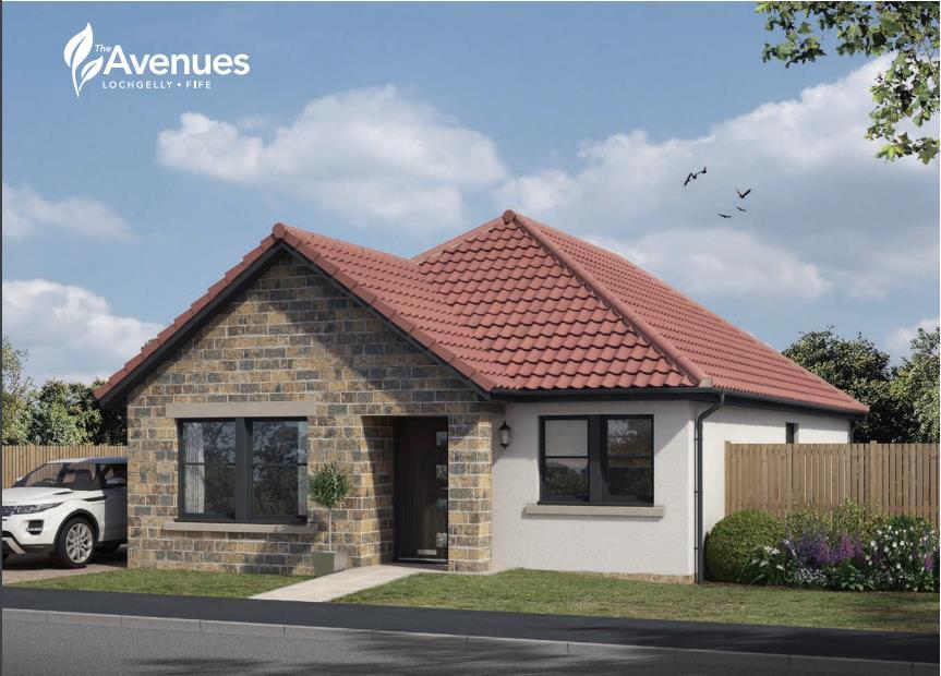 The Avenues, Lochgelly, 3 bed detached bungalow £299,000