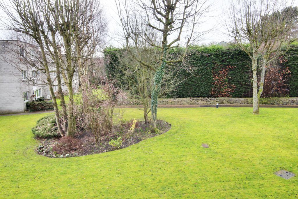 View of the grounds from the living room.