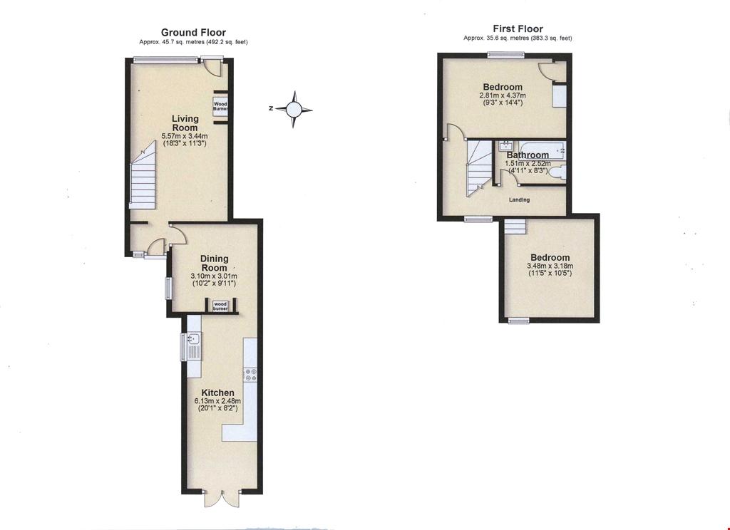 St Just, Penzance, Cornwall 2 bed terraced house for sale £285,000