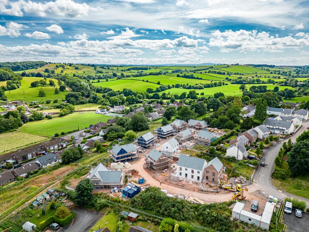 Drone image of the development
