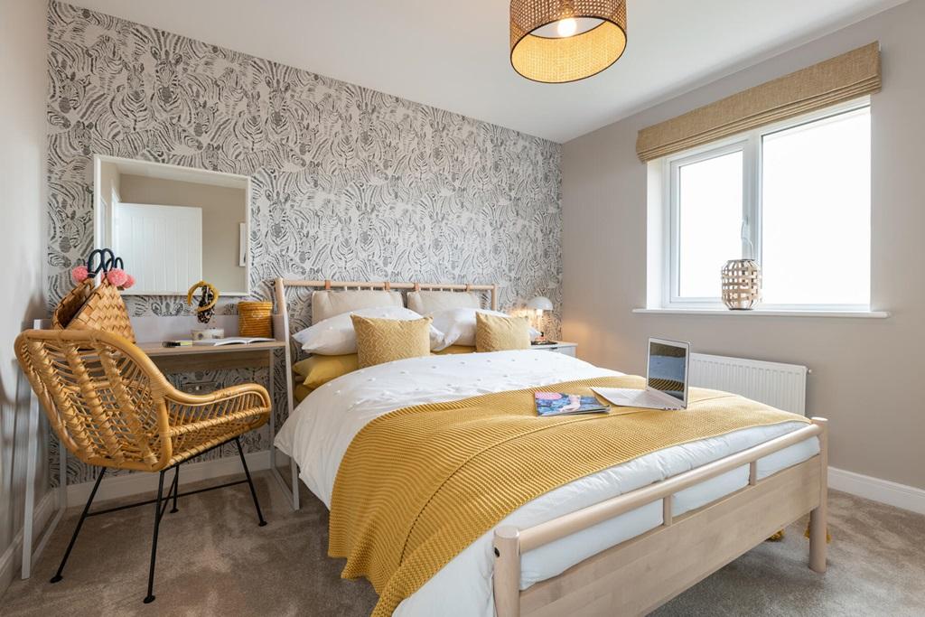 Bedroom 3 overlooks the rear garden