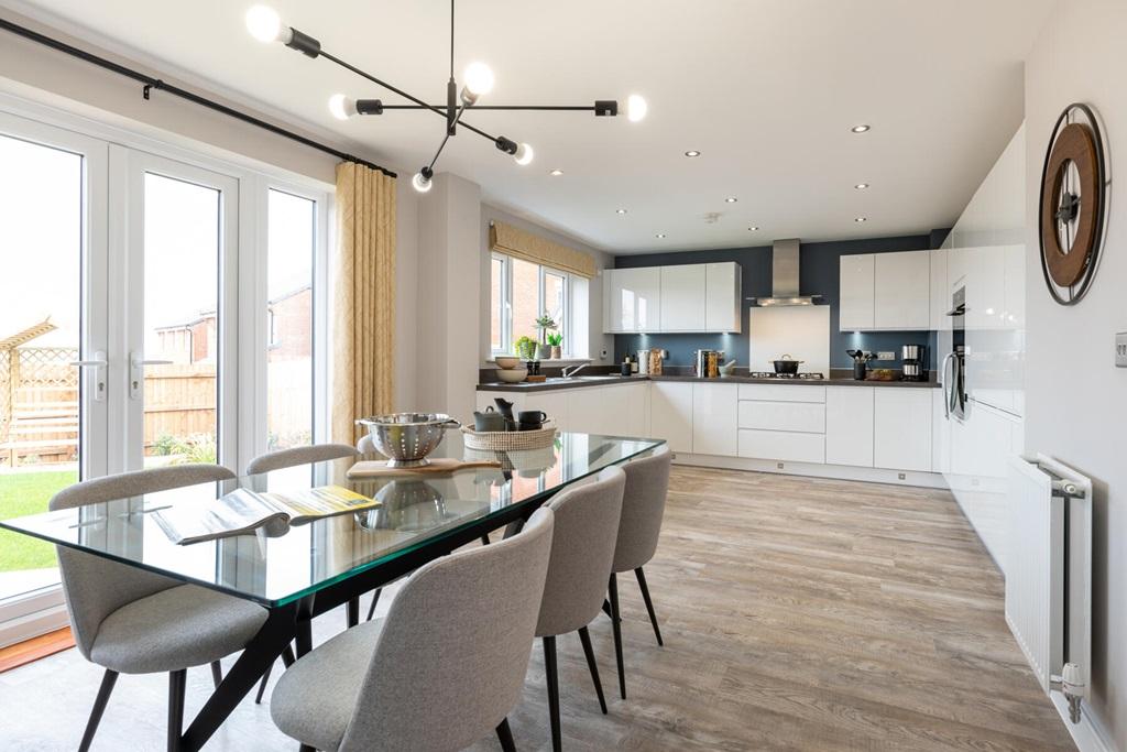 A sociable kitchen dining space
