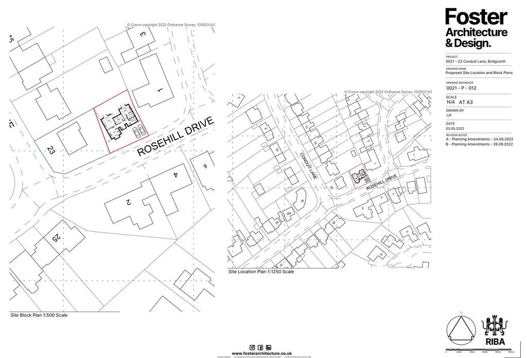 Building Plot, Rosehill Drive, Bridgnorth 2 bed property with land for