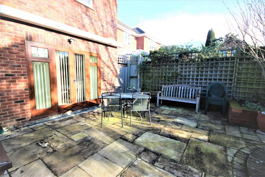 Large patio area: