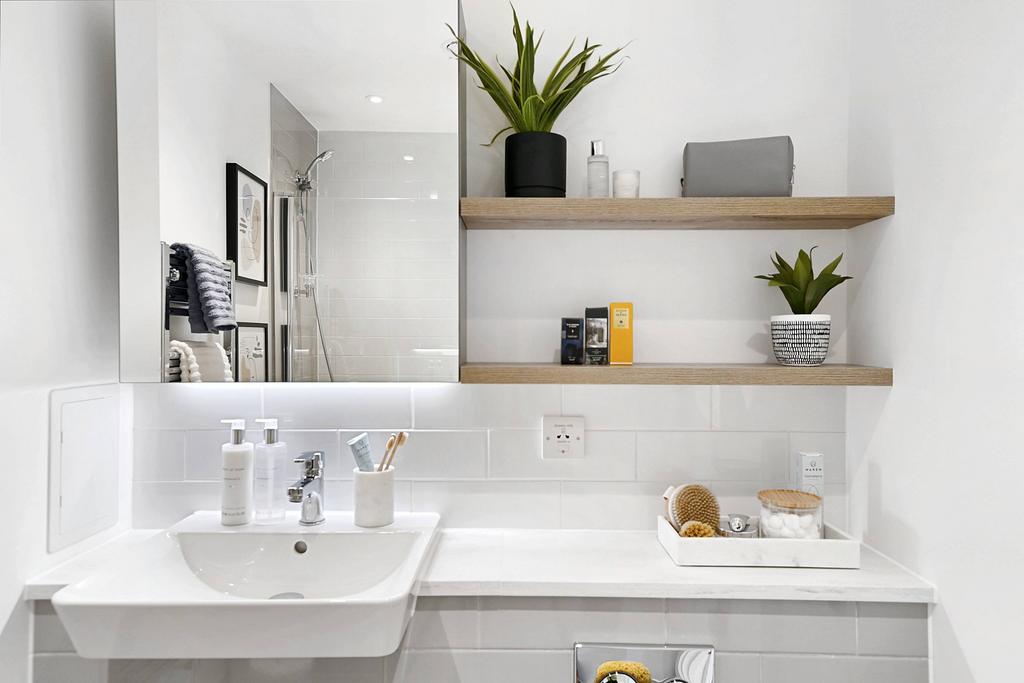 Bathroom shelves