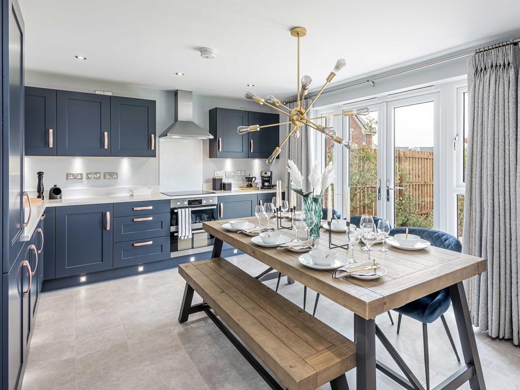 Kitchen/dining room in 4 bedroom Dunbar house type