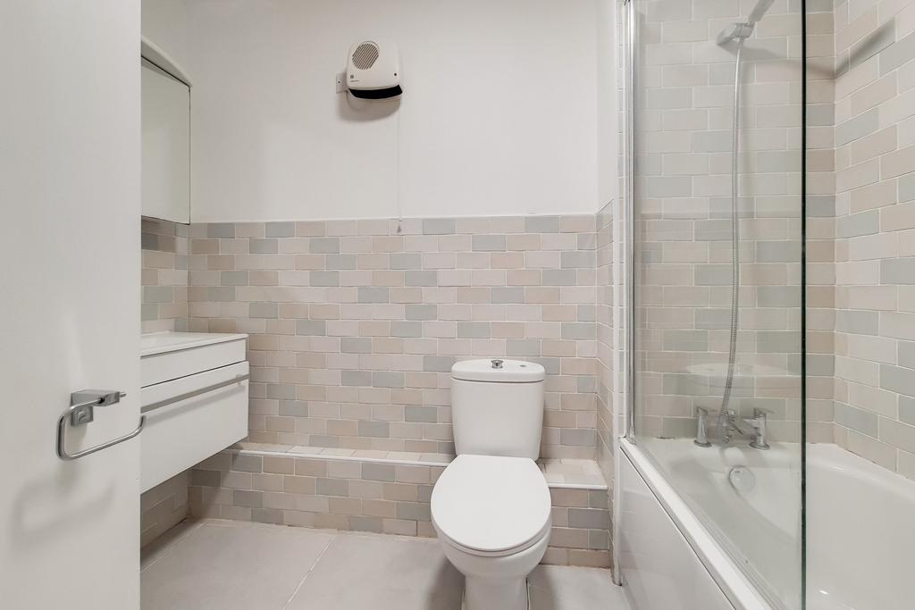 Bathroom with overhead shower