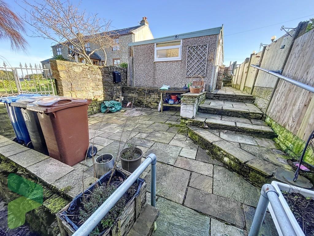 Outbuildings and patio