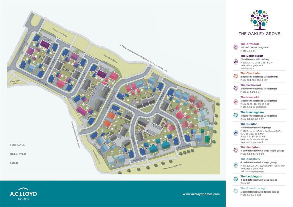 Site Plan Oakley Grove