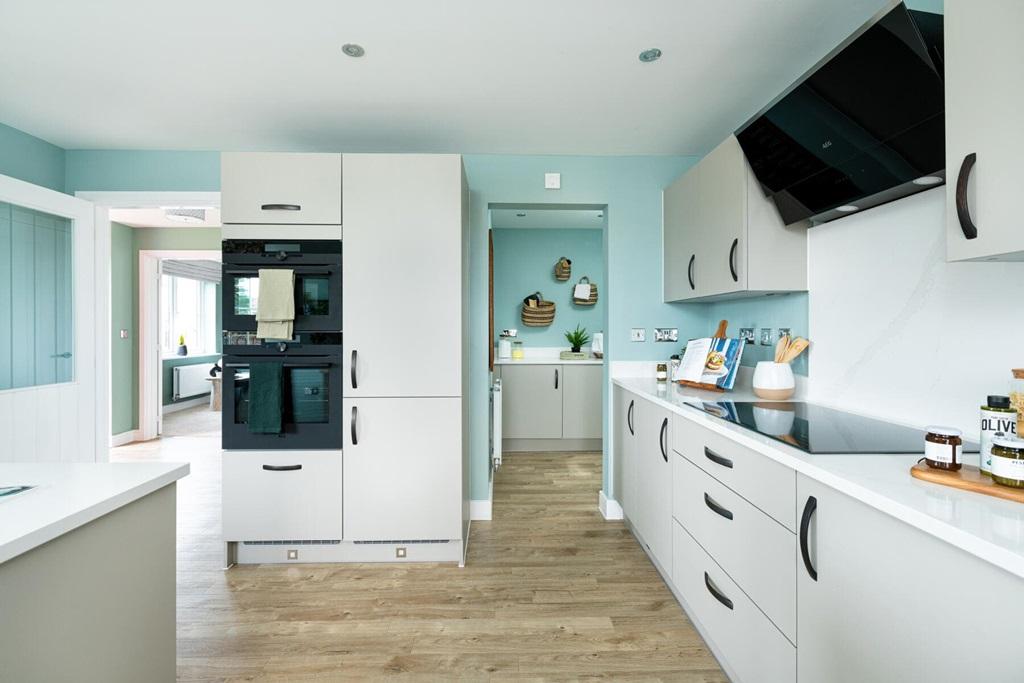 A handy utility space that sits of the kitchen