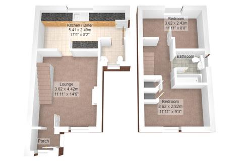2 bedroom end of terrace house to rent, Glan-y-Ffordd, Cardiff, South Glamorgan, CF15