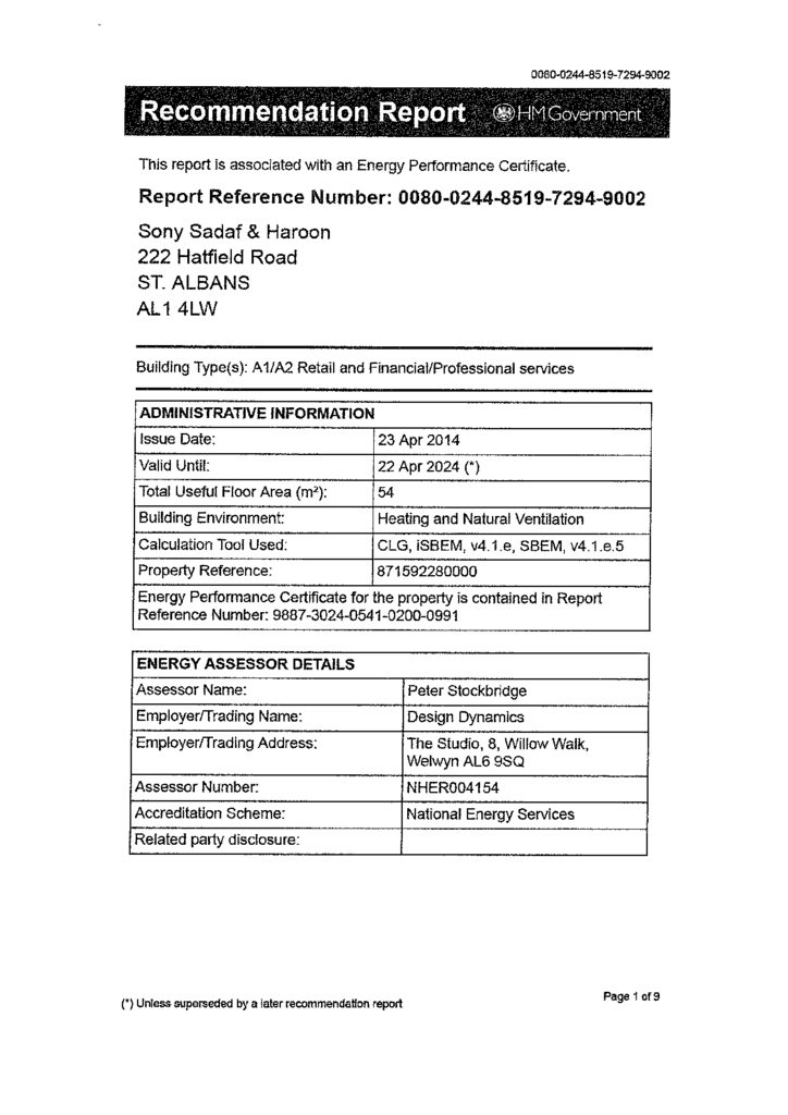 EPC Certificate