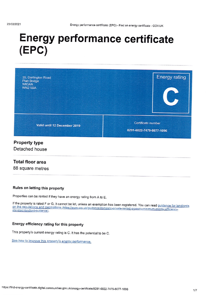 EPC Certificate