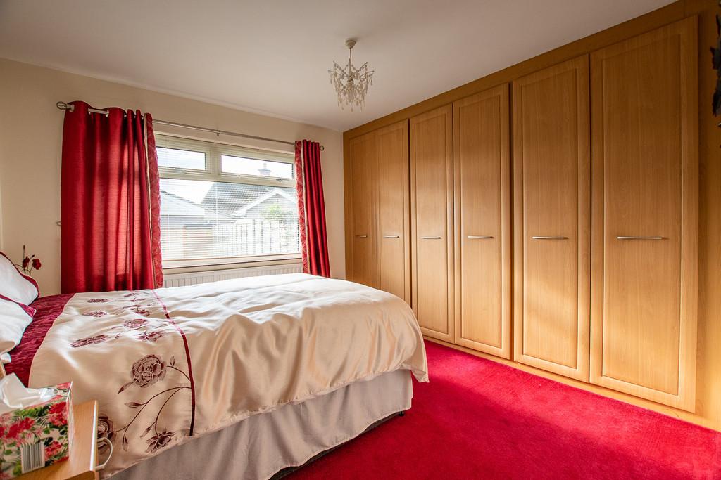 Generous double bedroom with fitted wardrobes