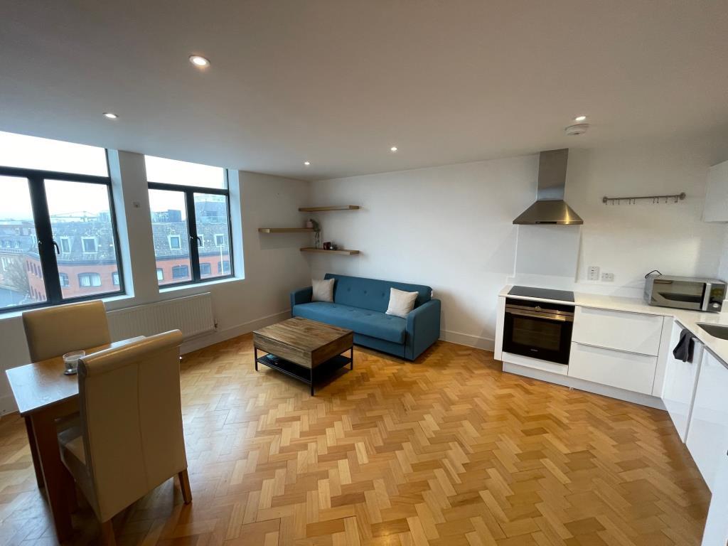 Living Room and kitchen area in city centre apartm