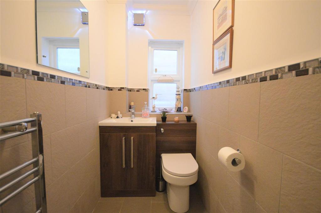 Refitted guest cloakroom