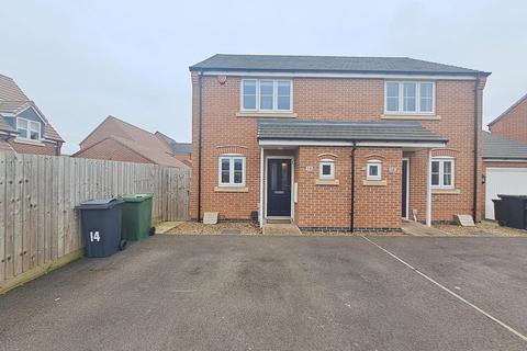 2 bedroom semi-detached house to rent, Barn Owl Road, Hallam Fields, Birstall, Leicester LE4