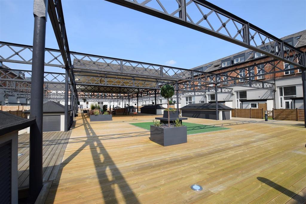 Communal outside decked area