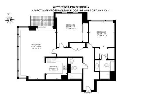 2 bedroom flat to rent - Oakland Quay, London, E14 9EA