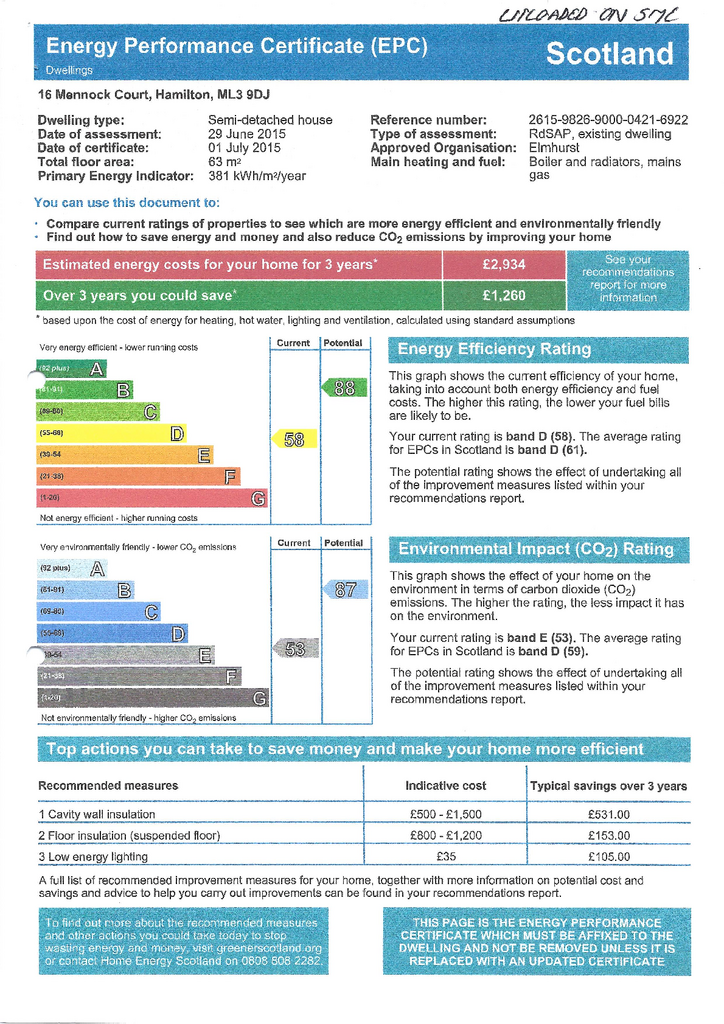 EPC Certificate