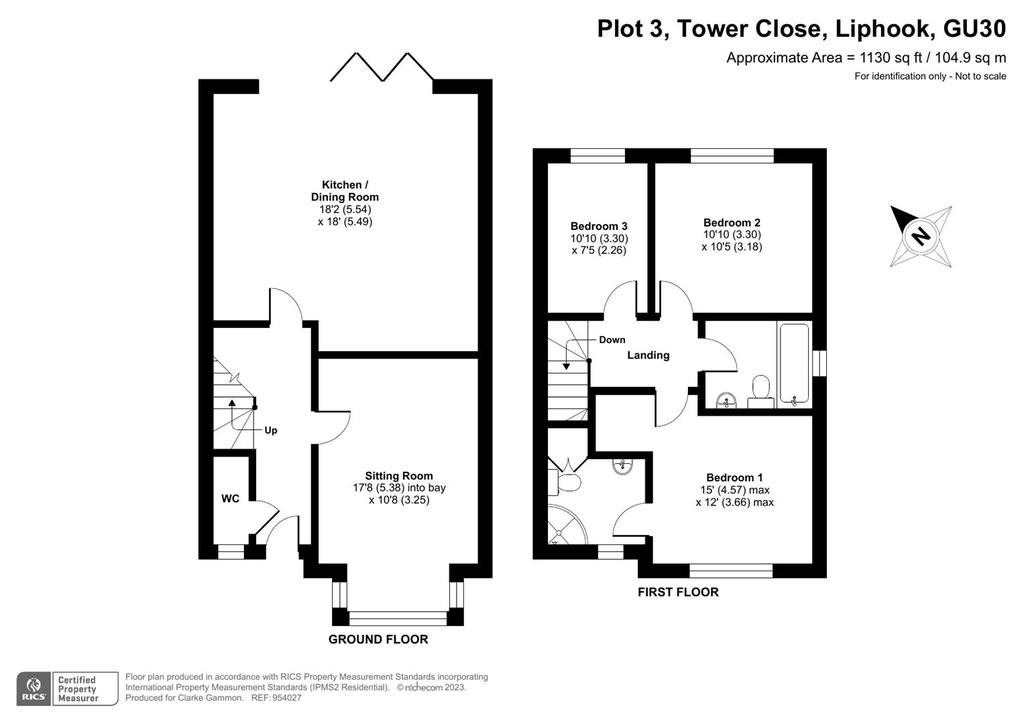 Tower Close, Liphook 3 bed house £475,000