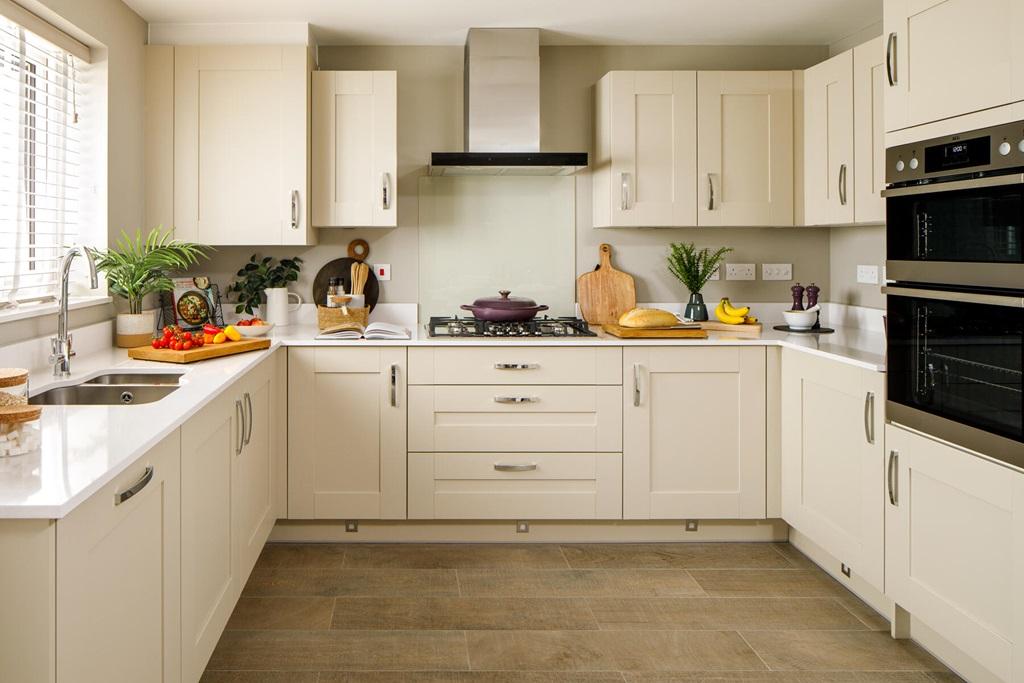 Enjoy a modern kitchen with ample storage