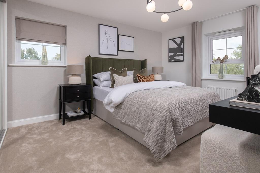 Internal image of the Alderney main bedroom