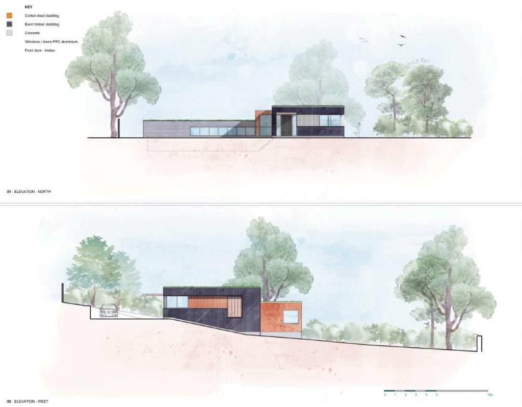 Proposed Elevations North &amp; West