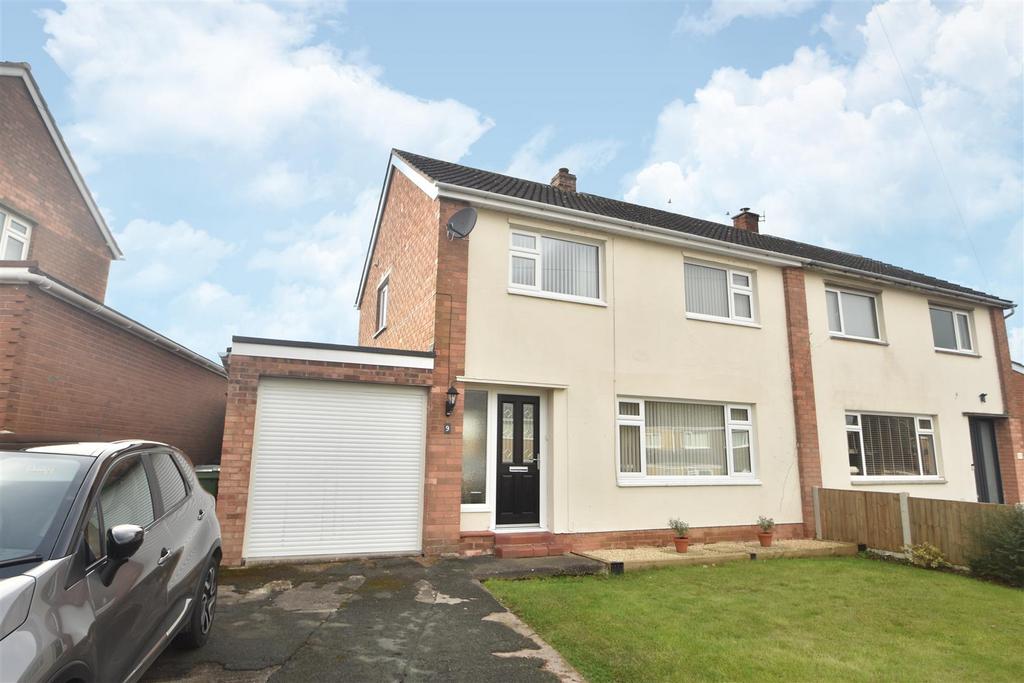 9 Lansdowne Crescent, Bayston Hill, Shrewsbury, SY3 0JA 3 bed semi