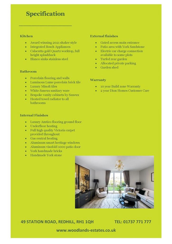 House Price Specification