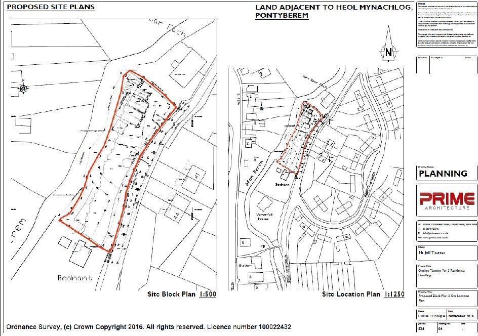 Mynachlog Road, Pontyberem Plot for sale £125,000