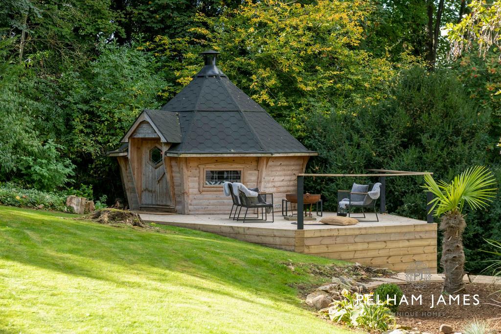 Finnish Kota Hut with decking, The Architects...