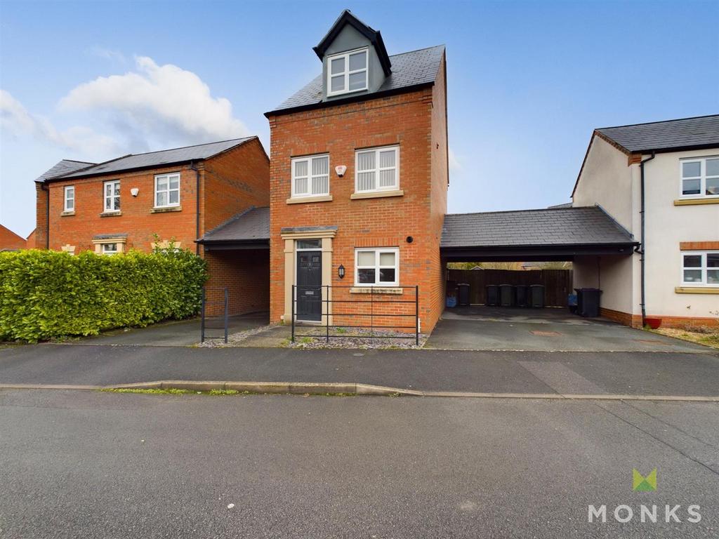 Oak Avenue, Wem, Shropshire 3 bed link detached house for sale £230,000